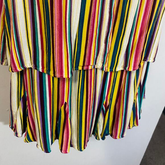 Jessica Simpson Two Piece Set Archer Skort and Halter Top in Torrid Stripe Sz L - Picture 4 of 14